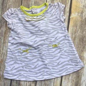 Carter’s zebra print baby shirt